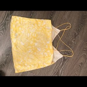 Bright yellow tank top